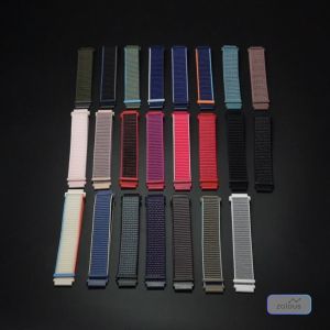 【𝟐𝟎+ 𝐂𝐨𝐥𝐨𝐫𝐬】Garmin Venu SQ Venu/SQ/SQ Music/2/2 Plus 20mm Watch Strap Nylon Woven Velcro Band Loop Wristband