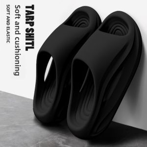 MONLEYTA | Mens Summer Home Indoor Anti-Slip Odor-Resistant Thick Bottom Slip-On Sports Slippers Comfortable EVA Material Easy To Wear