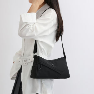 New Nylon Single Shoulder Bag Womens Lightweight Multi-Pocket Fashionable Versatile Mom Bag Travel Commuting Crossbody Bag