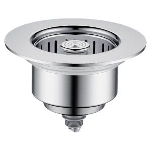 TAOSHI | Stainless Steel Sink Strainer Press Down Anti-Odor