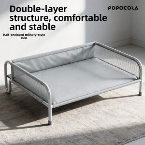 Popocola | Elevated Bite-Resistant Oxford Cloth Summer Pet Bed