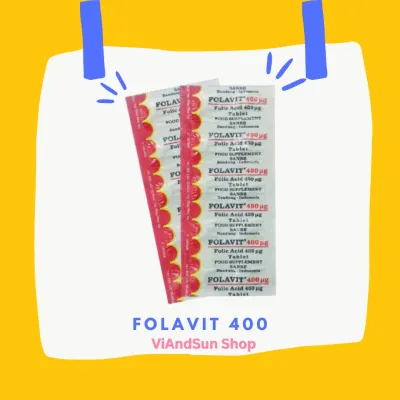 Folavit 400 mcg Folic Acid - Tablet - Sanbe