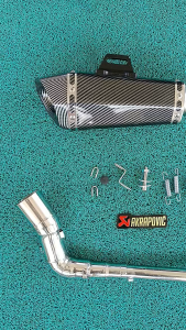 Burgman/Avenis On Akrapovic hexatip with Silencer