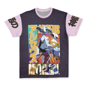 Bandai | 2026 Hot Selling Fashion Pok É Mon Arceus Printed T-shirt Casual Street Photography Y2K Style Summer Outdoor Loose T-shirt