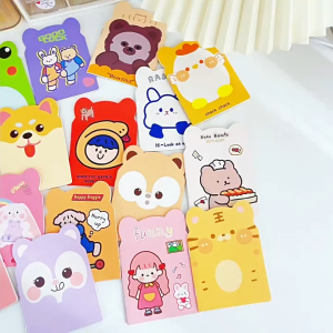 16Sheets Cute Cartoon Mini Notebook Animal Small Notepad Stationery Supplies