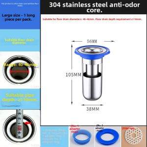 OUGEFENG | Deodorizing Drain Cover Stainless Steel & Silicone