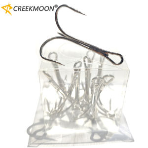 10 ชิ้น/กล่องตะขอแหลมขนาดใหญ่ 4X Strong 6/0 # -10/0 #   Fishhook Sharp Barbed Carbon Steel Anchor Tackle มุมโค้งมนสําหรับปลาตัวใหญ่