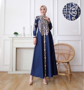 Hanifa Fashion Gamis Terbaru Raifa Payet Dan Bordir Bahan Toyobo Model Kekinian Sedia Seragaman