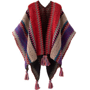 CAIENGE | 2025 New Fashionable Ethnic Style Womens Shawl Cape