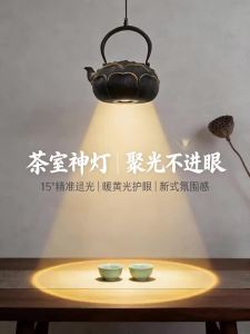 DENGMEIYOUPIN | Tea Room Pendant Light with Spotlight and Long Cord