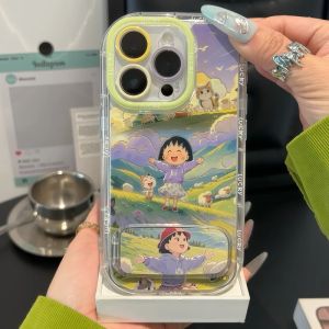 OnePlus Ace5 pro Phone Case Mirror Stand Protective Cover Full Protection Outdoor Little Ball Mirror Stand Creative Design