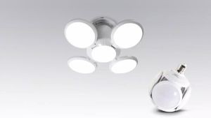（mua 1 tặng 1）40W không nhấp nháy Bóng Đá UFO đèn E27 lampara AC 85V-265V có thể gập lại bóng đèn LED