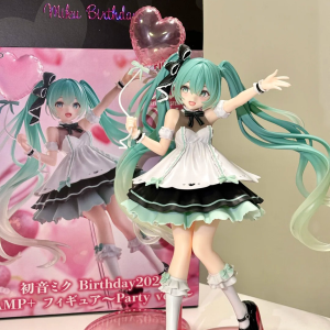 Bandai | New Hatsune Miku Anime Figure Kawaii Pvc Model Doll Action Figurals Birthday Party Styling Collect Ornament Christmas Toys Gifts