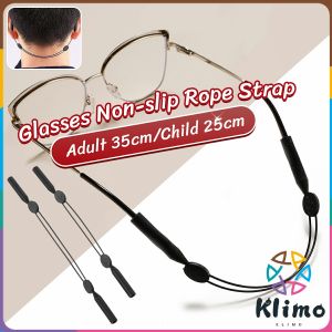 KLIMO Glasses Non-slip Rope Strap Adjustable Length Adult/Childrens Elastic Silicone Eyeglasses Straps 25cm 35cm