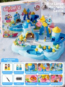 TEMiTANGMI | Princess Theme Magnetic Playset Castle for Girls 6Y Gift