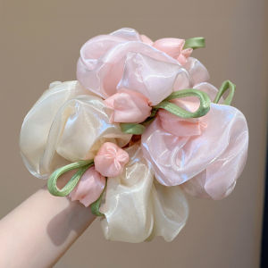ENEN | Charming Tulip Floral Ribbon Headband