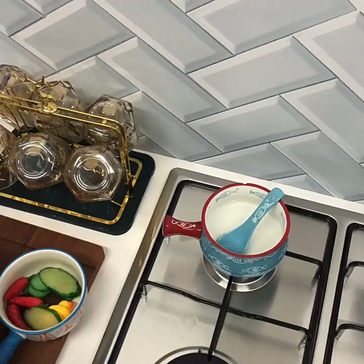 4 Burners BuiltIn Gas stove Cooktop with AntiMelt Metal Knob Easy To