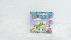 Dinosaur Board Book with 8 Jigsaw and a Cute Story