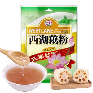 West Lake Lotus Root Starch Osmanthus Lotus Seed Instant Powder Chinese Traditional Healthy Breakfast Dessert Hangzhou Specialty