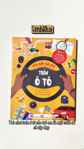 Sách Trò chơi cho trẻ - Trên ô tô - viết vẽ tô màu giải đố cho bé 6 - 12 tuổi - Đinh Tị