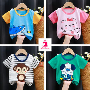 เสื้อเด็กแขนสั้น เสื้อแขนสั้นเด็ก cotton100% ชุดเด็ก เสื้อผ้าเด็ก 0058