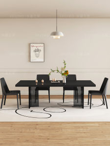 Modern Minimalist White Acrylic Floating Tabletop Dining Table Luxury Simple Design Small Apartment Suitable Rock Board Table