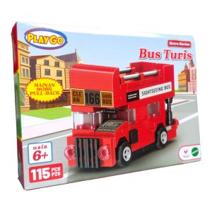 Mainan Anak Play Go Retro Series DIY Block Brick Bongkar Pasang