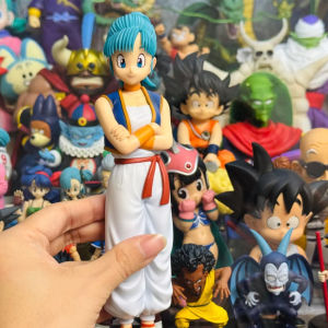 Bandai | 10-20cm Anime Dragon Ball Z Figure Goku Figure Practice Section GK Figures Krillin Chichi Bulma Anime Collectible Model Toy Gift