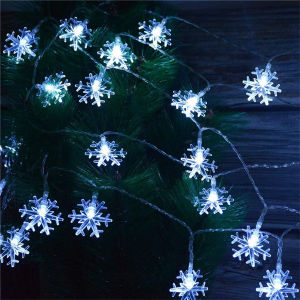 Snowflake String LightsUSB/Battery PoweredChristmasPartyWedding Holiday DecorFairy Lights for Living Room Corridor Bedroom