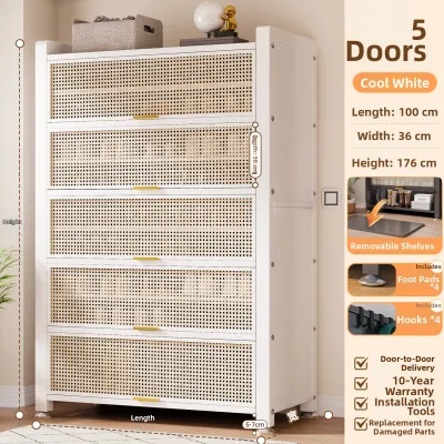 DIBIOU | Multifunction Dustproof Steel Shoe Cabinet
