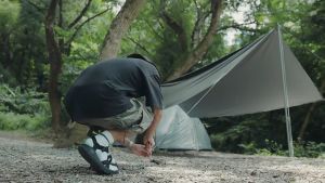 Naturehike Outdoor Black Awning Exterior Shade Camping Tarp Waterproof Tarpaulin Picnic Beach Canopy Shelter 210D Black + Silver Coated Titanium Vinyl Glue GIRDER