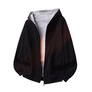 YEBO | Áo Hoodie Kéo Zip cho Nam và Nữ với Thiết Kế Màu Block và Hai Lớp