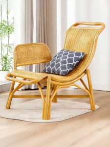 MEIDIHUAFU | Natural Rattan Lounge Chair