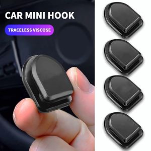4/10Pcs Car Invisible Hook USB Cable Bag Holder Clip Fastener Key Storage Self Adhesive Wall Hook for Auto Interior Accessories
