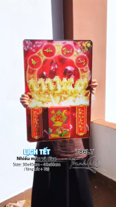 Lịch Tết Ngựa mã đáo thành công lịch ngựa bát mã phong thủy vàng bạc đá quý thịnh vượng tráng gương Laminate treo tường - Lịch gỗ tráng gương 2026 786LT