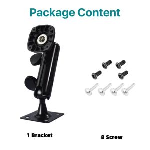 Car Monitor Mount Steel Spherical Bracket 180° Rotatable for 7 9 10 10.36 Inch Screens Universal Dashboard/Desktop Holder