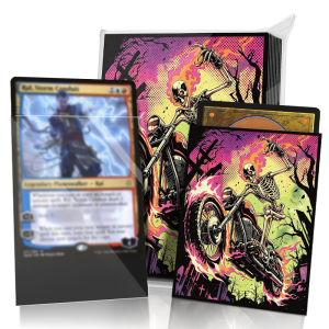 Card Sleeves -Pattern print 210 Standard Size Pack Clear Front & Matte Finish Back 66x91mm TCG Card Protector