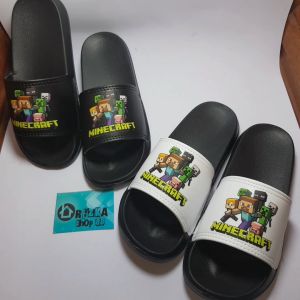 Sandal Anak Laki laki karakter Minecraft Maincraft Usia 4-14 tahun Kekinian Cowok Cewek