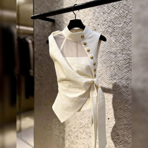 Sleeveless Designer Shirt Female Off-White