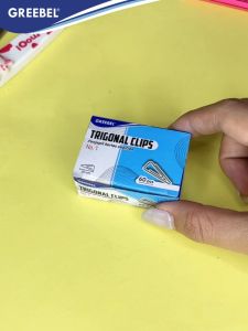 GREEBEL Klip Kertas Trigonal Clip / Jepitan Kertas Kecil / Klip Kertas Segitiga / Metal Clip / Document Hold NO. 1 (28MM) - (BOX)