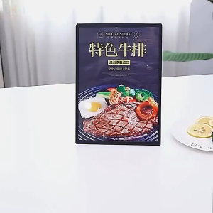 ป้ายอะคริลิคตั้งโต๊ะ A4 A5 A6 ป้ายตั้งโต๊ะ การออกแบบลายไม้