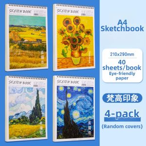 XUEDELE | No Color Bleed Student Drawing Book A4 Thick Sketch Paper
