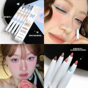 Sweet Mint Dual-Head Eyeliner Gel Pen Long-Lasting Colorful Easy to Draw Caterpillar Eye Shadow Womens Makeup Tool