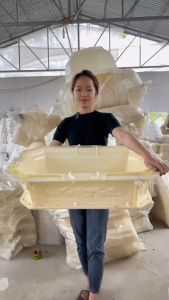 khuôn chậu cảnh chữ nhật 75 vát góc . (khuôn chậu ABS có lòng trong)