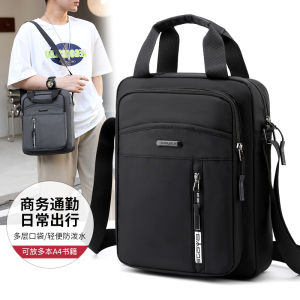 Nylon Trang Phục Công Sở Thoải Mái Cặp Cầm Tay Công Suất Lớn Túi Đeo Vai Nam Liên Quan Đến Công Việc Hình Dạng Phong Bì Khóa Kéo Đóng Cửa