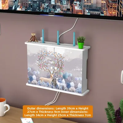 Jiaxun | Wall-Mounted WiFi Router Storage Box