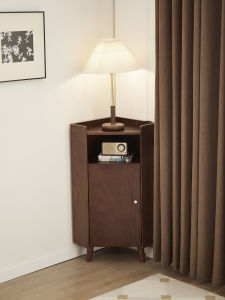 Corner Solid Wood Storage Cabinet