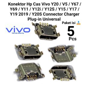 Konektor Hp Cas Vivo Y20 V5 Y67 Y69 Y11 Y12i Y12S Y15 Y17 Y19 2019 Y20S Plug in Connector Universal