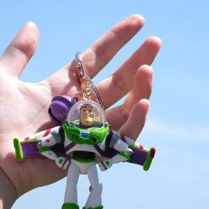 Disney | 2026 NEW Cute Toy Story Woody And Buzz Lightyear Doll Keychain Bag Cartoon Pendant Anime Figure Accessory For Birthday Gift