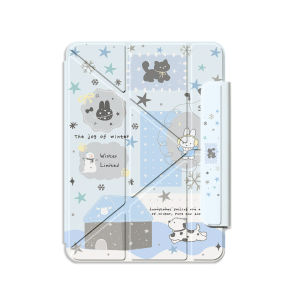Zoyu | Magnetic Dual-Sided Detachable Lightweight Clear Protective Shell with Rotating Stand Case
